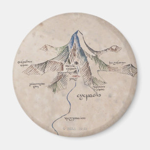 Sindarin Map of the Lonely Mountain Magneet