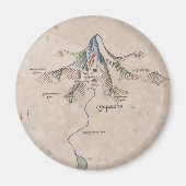 Sindarin Map of the Lonely Mountain Magneet (Voorkant)