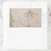 Sindarin Map of the Lonely Mountain Rechthoekige Sticker (Tas)