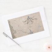 Sindarin Map of the Lonely Mountain Rechthoekige Sticker (Envelop)