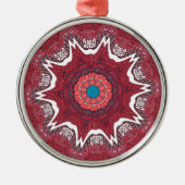 Sindh etnisch stammenpatroon.jpg metalen ornament (Voorkant)