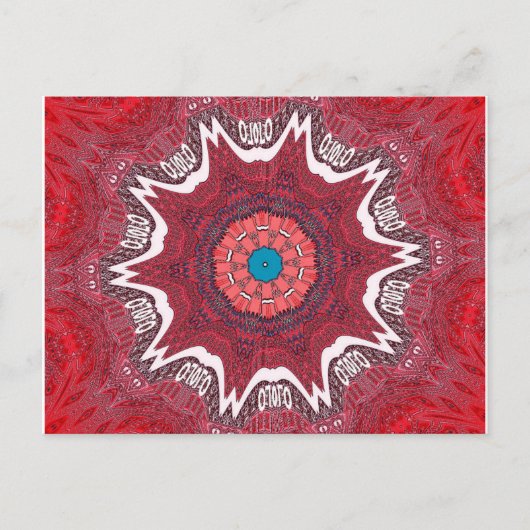 Sindhi Etnische Stammen Patroon Art Print Briefkaart (Voorkant)