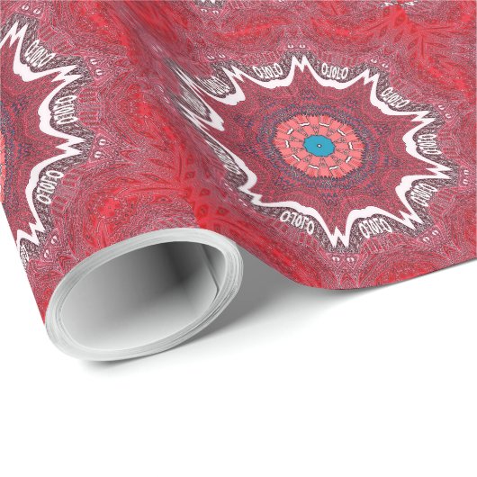 Sindhi Etnische Stammen Patroon Art Print Cadeaupapier (Rol Hoek)