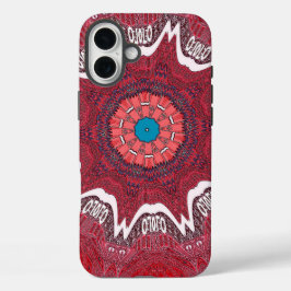 Sindhi Etnische Stammen Patroon Art Print iPhone 16 Plus Hoesje