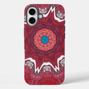 Sindhi Etnische Stammen Patroon Art Print iPhone 16 Plus Hoesje