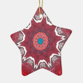 Sindhi Etnische Stammen Patroon Art Print Keramisch Ornament (Links)