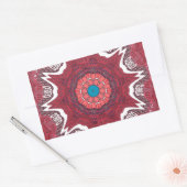 Sindhi Etnische Stammen Patroon Art Print Rechthoekige Sticker (Envelop)