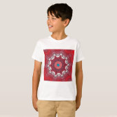 Sindhi Etnische Stammen Patroon Art Print T-shirt (Voorkant volledig)