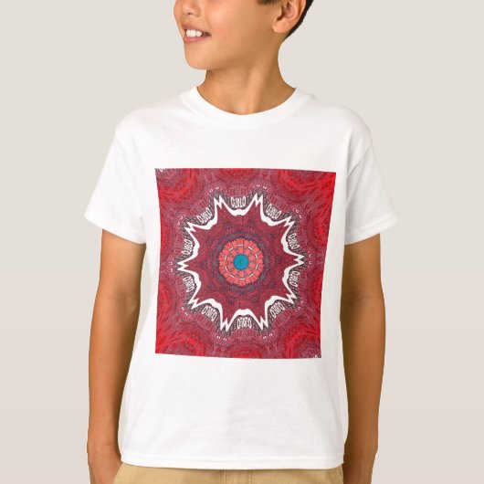 Sindhi Etnische Stammen Patroon Art Print T-shirt (Voorkant)
