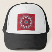 Sindhi Etnische Stammen Patroon Art Print Trucker Pet (Voorkant)