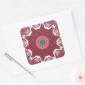 Sindhi Etnische Stammen Patroon Art Print Vierkante Sticker (Envelop)
