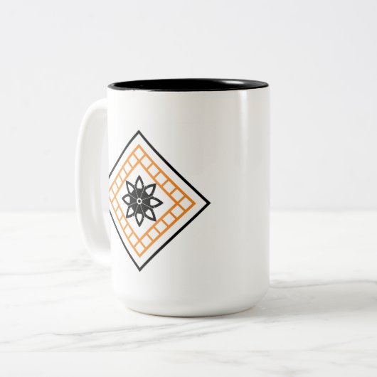 Sindhi Star Tweekleurige Koffiemok (Voorkant links)