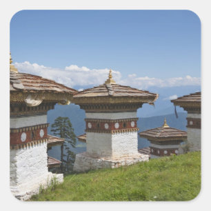 Sindokha Dzong, Dochu La Pass 2 Vierkante Sticker