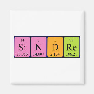 Sindre periodieke table name magnet