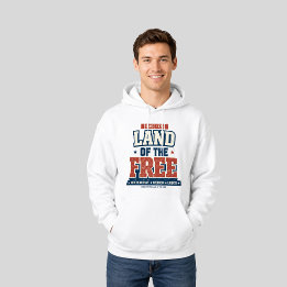 Sinds 1776 Land van de Vrije Patriottische Heren U Hoodie