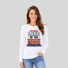 Sinds 1776 Land van de Vrije Patriottische Vrouwen T-shirt
