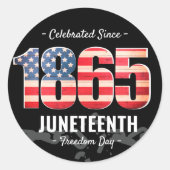 Sinds 1865 | Dag van de 10e Vrijheid Ronde Sticker (Voorkant)