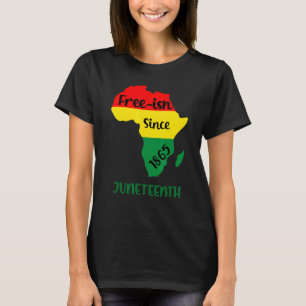 Sinds 1865 humoristisch vrij Ish Black Independenc T-shirt