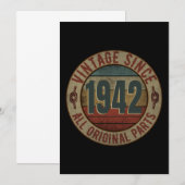 SINDS 1942 ALLE ORIGINELE DELEN KAART (Voorkant / Achterkant)