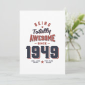Sinds 1949 helemaal geweldig zijn verjaardagscadea kaart (Staand voorkant)