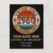  sinds 1960 Alle originele onderdelen Briefkaart (Voorkant)