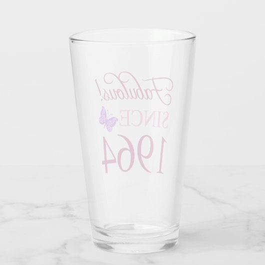 Sinds 1964 60ste verjaardag glas (Achterkant)