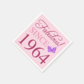 Sinds 1964 60ste verjaardag servet (Hoek)