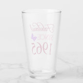 Sinds 1965 60ste verjaardag glas (Achterkant)