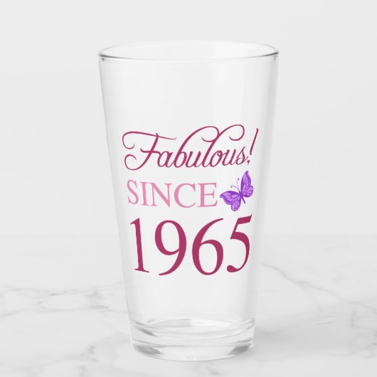 Sinds 1965 60ste verjaardag glas (Voorkant)