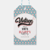  sinds - 1971 cadeaulabel (Achterkant)