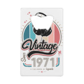  sinds 1971 Hoofdtelefoon Creditkaart Flessenopener (Achterkant)