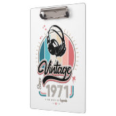  sinds 1971 Hoofdtelefoon Klembord (Links)