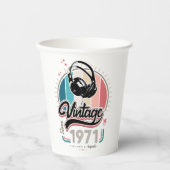  sinds 1971 Hoofdtelefoon Papieren Bekers (Voorkant)