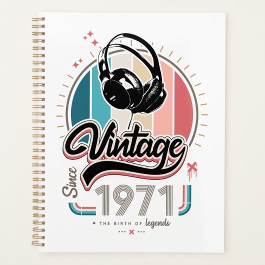 sinds 1971 Hoofdtelefoon Planner (Voorkant)