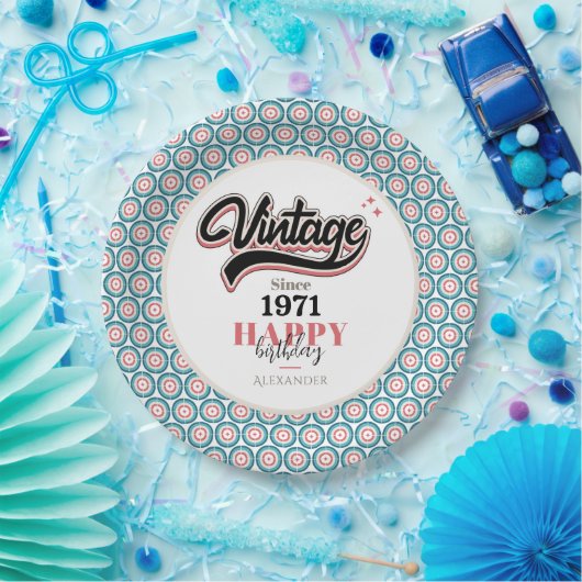  sinds - 1971 papieren bordje (Feest)