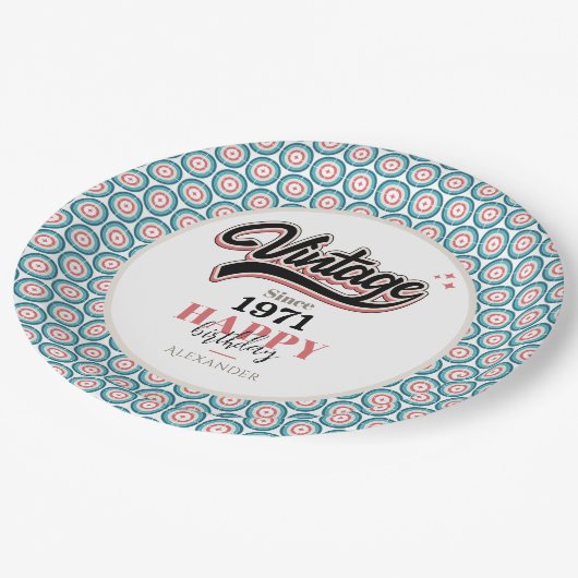 sinds - 1971 papieren bordje (Gekanteld)