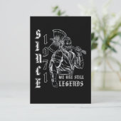 SINDS 1971 Vikings Legends 50th Birthday Kaart (Staand voorkant)