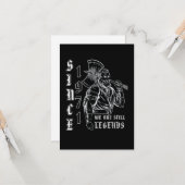 SINDS 1971 Vikings Legends 50th Birthday Kaart (Voorkant / Achterkant in situ)