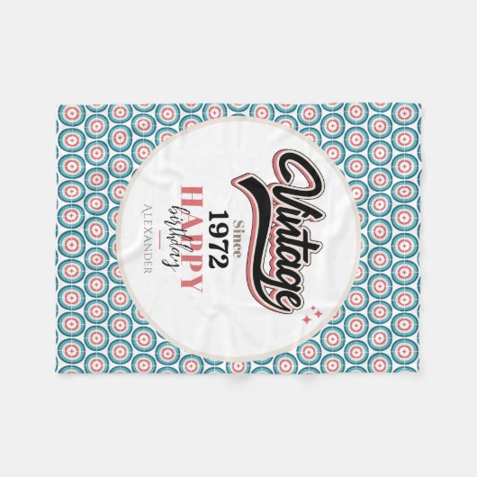 sinds - 1972 fleece deken (Voorkant (Horizontaal))