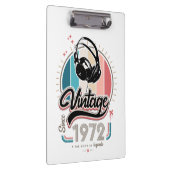  sinds 1972 Hoofdtelefoon Klembord (Rechts)