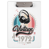 sinds 1972 Hoofdtelefoon Klembord (Voorkant)