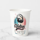  sinds 1972 Hoofdtelefoon Papieren Bekers (Achterkant)