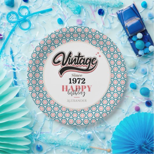  sinds - 1972 papieren bordje (Feest)