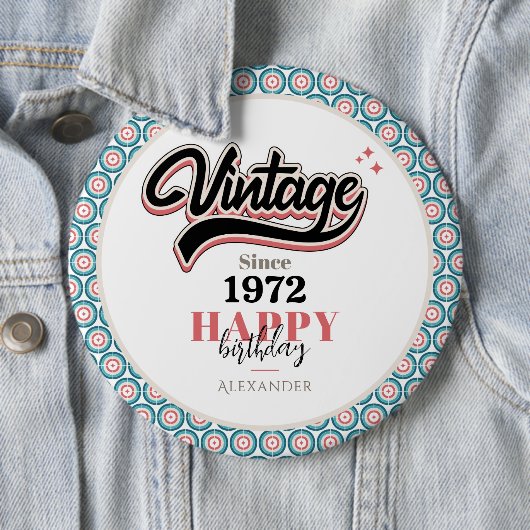  sinds - 1972 ronde button 6,0 cm (In situ)