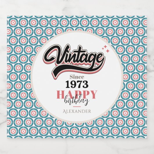  sinds - 1973 bier etiket (Enkel label)