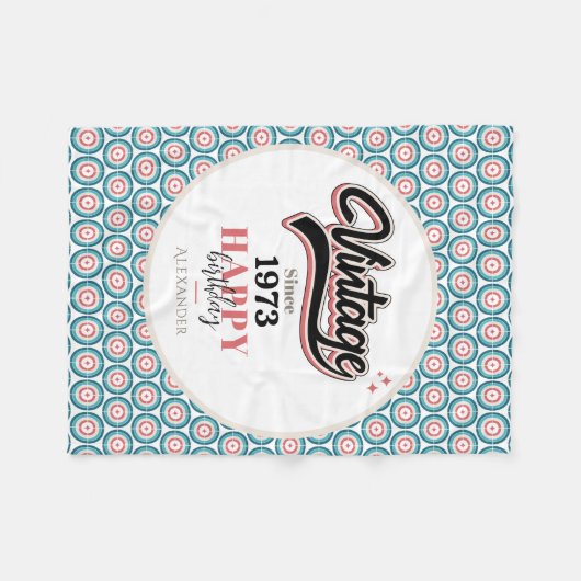  sinds - 1973 fleece deken (Voorkant (Horizontaal))