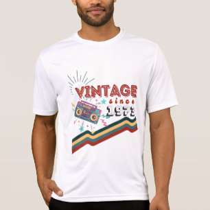 sinds 1973 Nostalgische & muziek T-shirt