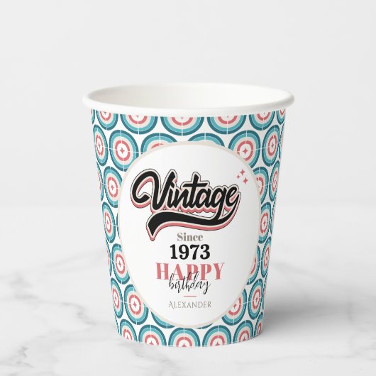  sinds - 1973 papieren bekers (Achterkant)