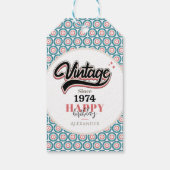  sinds - 1974 cadeaulabel (Achterkant)