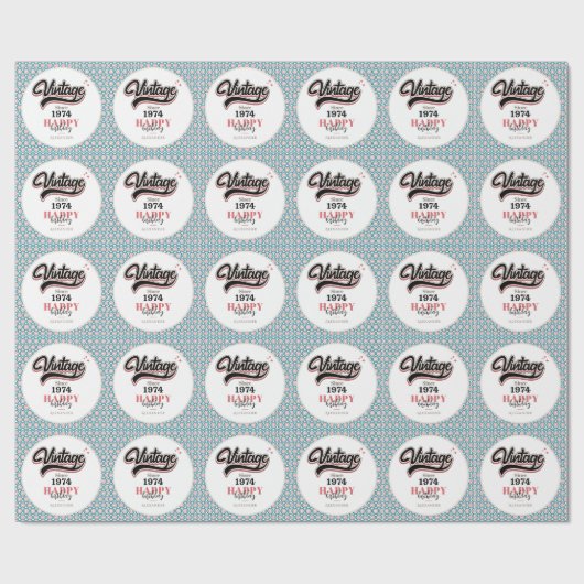  sinds - 1974 cadeaupapier (Vlak)